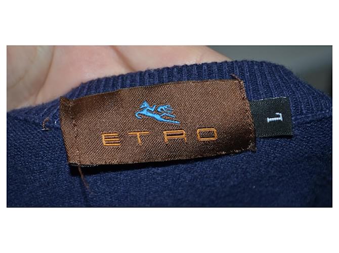 Etro Pullover dunkelviolett Woll-Kaschmir-Mix - Ansicht 6