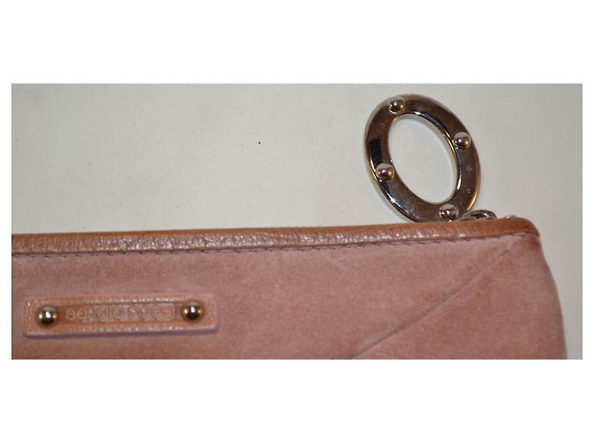 Clutch Sergio Rossi em camurça marrom - vista 2