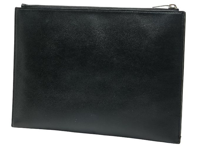 Clutch in pelle nera e multicolore Saint Laurent Nero - vista 2