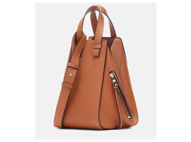 Loewe Borsa Hammock piccola in pelle di vitello classico Marrone - vista 3