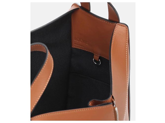 Loewe Borsa Hammock piccola in pelle di vitello classico Marrone - vista 4