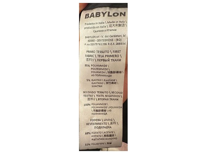 Vestido mini de crepé negro Babylone - vista 13