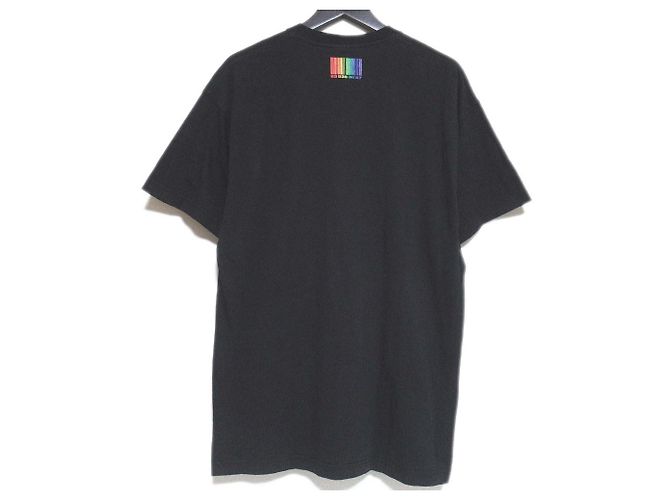 Autre Marque Camiseta de algodón RAINBOW BARCODE de Vetements Negro - vista 2