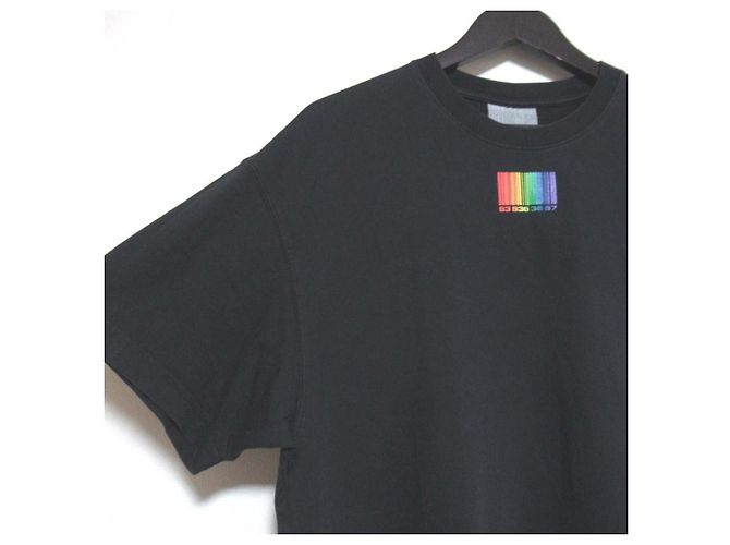 Autre Marque Camiseta de algodón RAINBOW BARCODE de Vetements Negro - vista 3