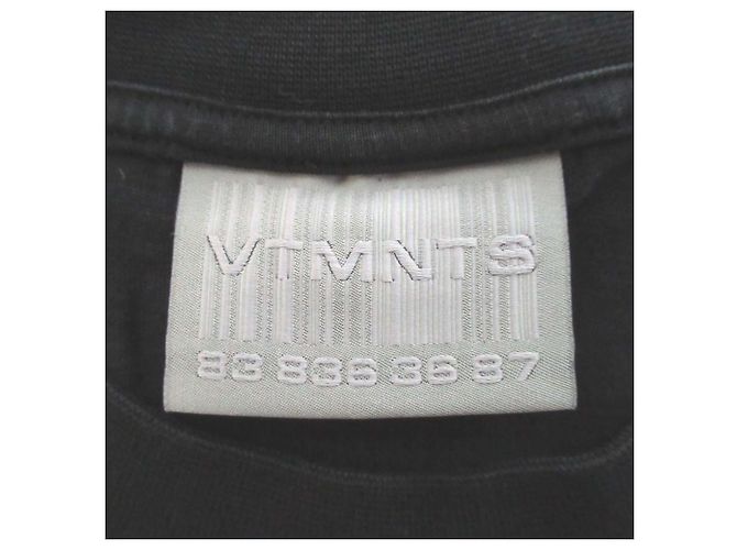 Autre Marque Camiseta de algodón RAINBOW BARCODE de Vetements Negro - vista 9