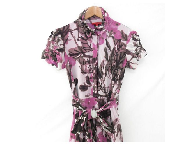 Autre Marque Vestido Power Net de VIVIENNE TAM Púrpura - vista 3