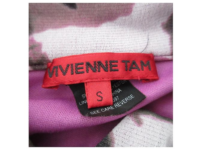 Autre Marque Vestido Power Net de VIVIENNE TAM Púrpura - vista 8
