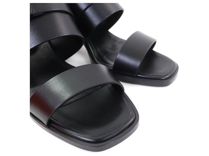 Sandali in metallo e pelle Glennan di Hermès Nero - vista 8