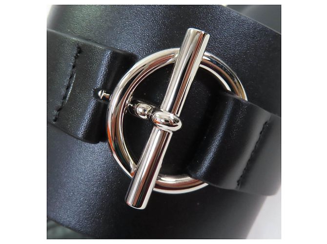 Sandali in metallo e pelle Glennan di Hermès Nero - vista 9