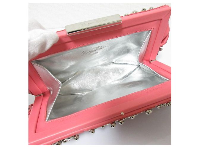 Borsa Clutch Prismic Roger Vivier Rosa - vista 6