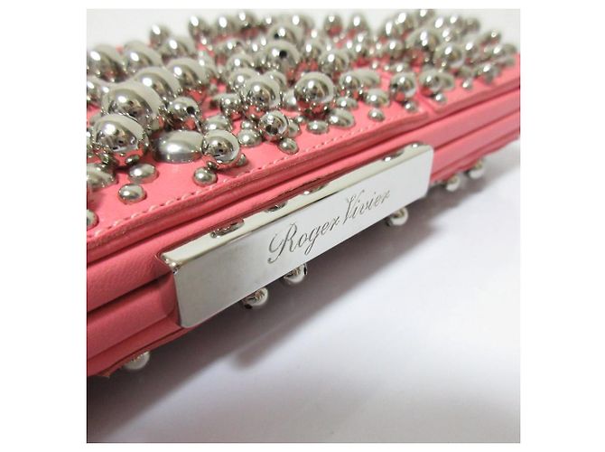 Borsa Clutch Prismic Roger Vivier Rosa - vista 7
