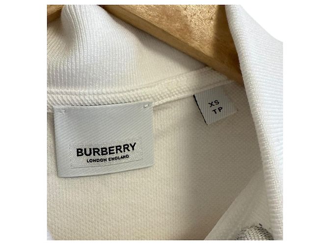 Polo de algodón con bordado del logo B de Burberry Blanco - vista 5
