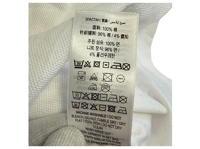 Polo de algodón con bordado del logo B de Burberry Blanco - vista 7
