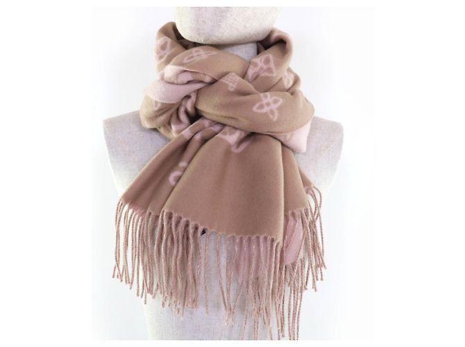 Sciarpa in cashmere rosa Louis Vuitton - vista 5