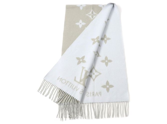 Stola in cashmere Louis Vuitton Marrone Blu chiaro - vista 2