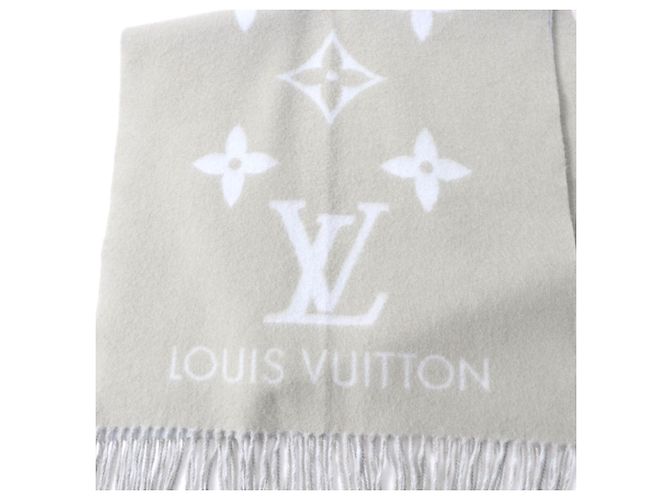 Stola in cashmere Louis Vuitton Marrone Blu chiaro - vista 8