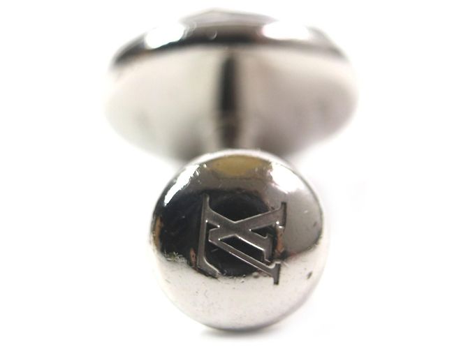 Gemelli in metallo incisi con il logo Louis Vuitton MP1318 Argento - vista 5