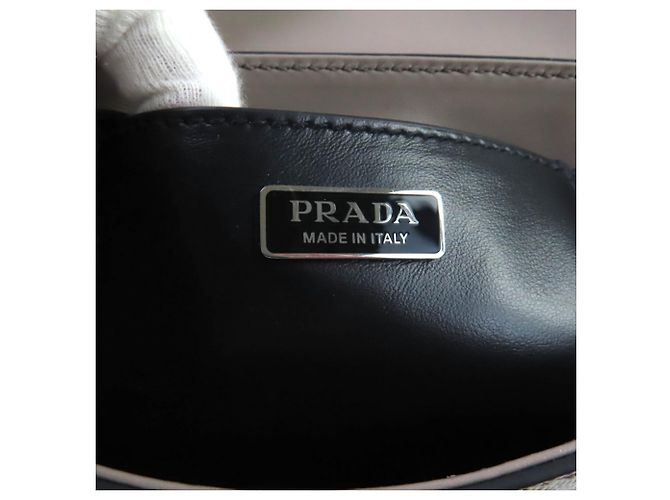 Borsa a Spalla Prada in Pelle Saffiano Argilla Beige - vista 12