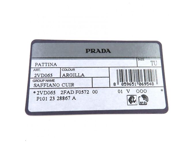 Borsa a Spalla Prada in Pelle Saffiano Argilla Beige - vista 14