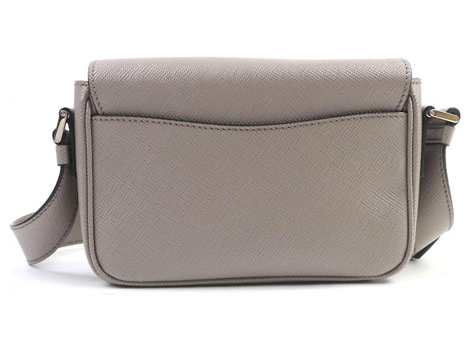 Borsa a Spalla Prada in Pelle Saffiano Argilla Beige - vista 3