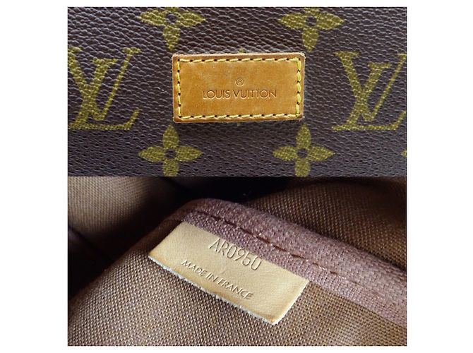 Borsa a Spalla Saumur GM Donna Louis Vuitton Marrone Monogramma - vista 8