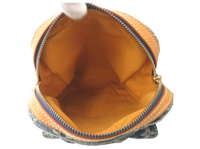 Borsa a tracolla in denim Louis Vuitton Blu - vista 6