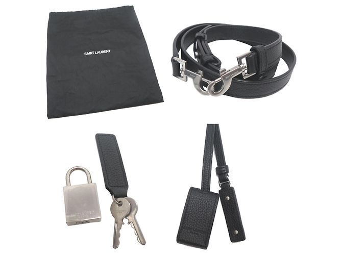 Borsa a Mano Baby Sac de Jour di Saint Laurent Paris Nero - vista 9