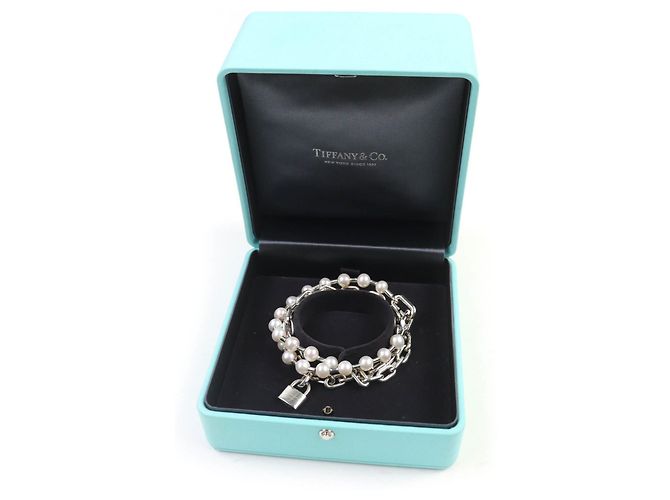 Tiffany & Co Bracciale Pearl Rock Tiffany HardWear Argento - vista 2