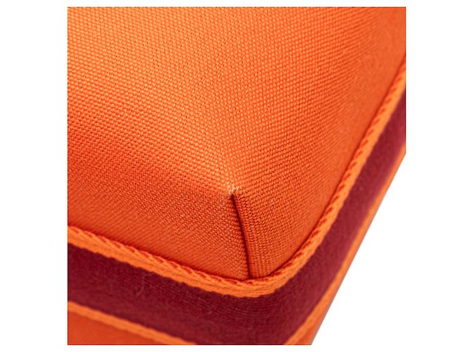 Custodia Hermès Orange Small Toile Bride A Brac Arancione - vista 10
