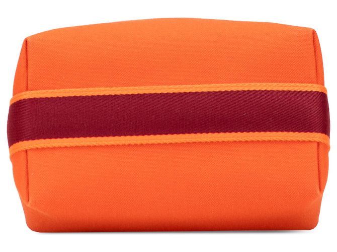 Custodia Hermès Orange Small Toile Bride A Brac Arancione - vista 3