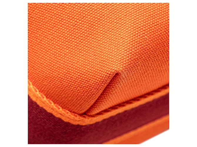 Custodia Hermès Orange Small Toile Bride A Brac Arancione - vista 9