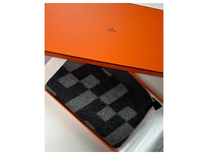 Pochette Hermès H Oblique nuova con scatola Nero - vista 2