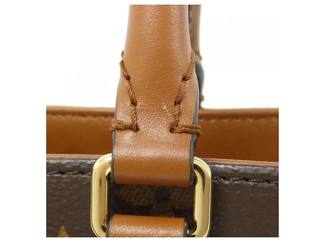 Borsa organizer On-the-Go Monogram Louis Vuitton Marrone - vista 4