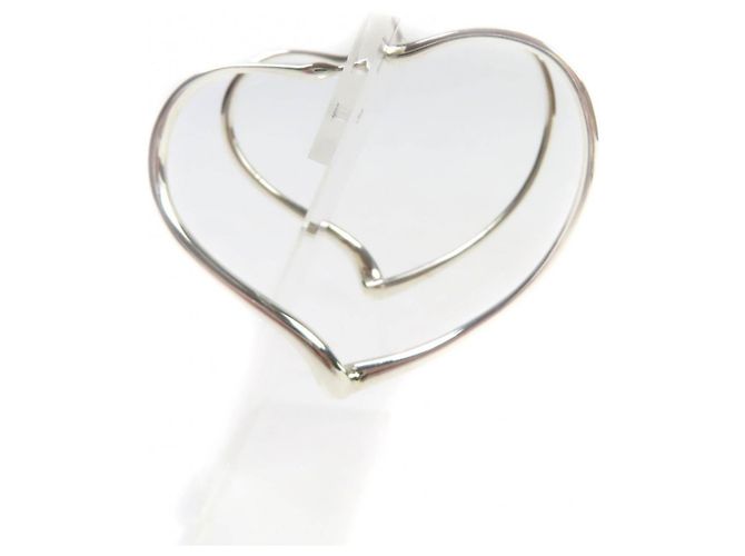 Tiffany & Co Orecchini a cerchio Open Heart di Tiffany Elsa Peretti Argento - vista 3