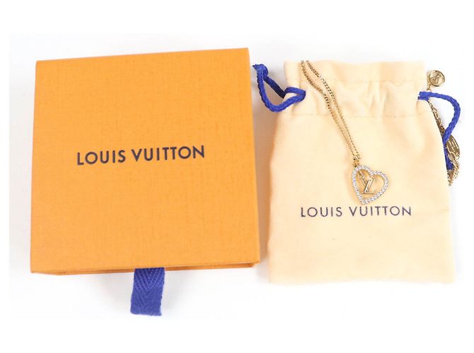 Collana in oro My LV Heart con strass Louis Vuitton D'oro - vista 2