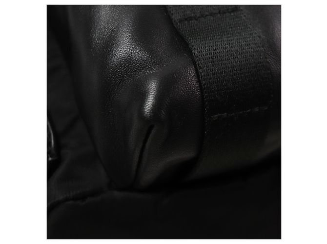 Tod's Medium Fabric and Leather Backpack Black - view 6