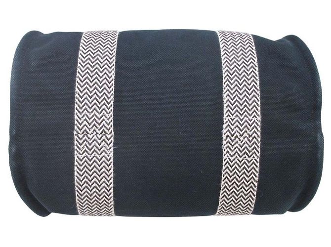 Hermès Bolso tote Hermes Cannes PM Negro Blanco - vista 4