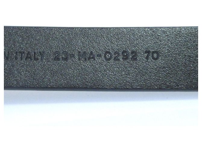 Schmaler Ledergürtel mit CD-Strassschnalle von Christian Dior - Ansicht 11