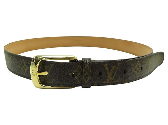 NEUF CEINTURE LOUIS VUITTON ELLIPSE 30MM EN TOILE MONOGRAM M6919 T90 BELT Marron - vue 2