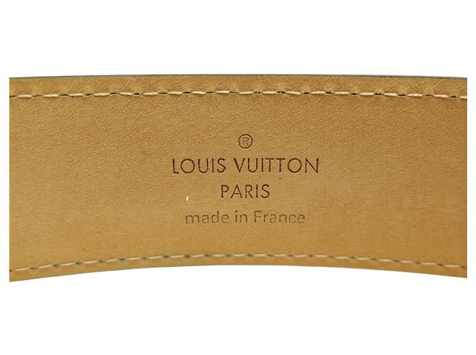 NEUF CEINTURE LOUIS VUITTON ELLIPSE 30MM EN TOILE MONOGRAM M6919 T90 BELT Marron - vue 5