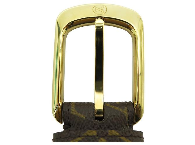 NEUF CEINTURE LOUIS VUITTON ELLIPSE 30MM EN TOILE MONOGRAM M6919 T90 BELT Marron - vue 6