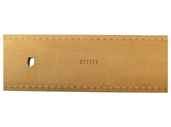 NEUF CEINTURE LOUIS VUITTON ELLIPSE 30MM EN TOILE MONOGRAM M6919 T90 BELT Marron - vue 9