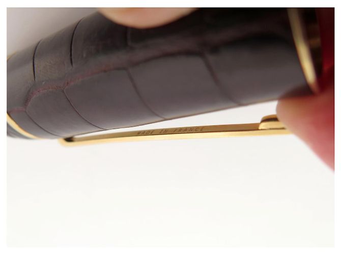 NEUER LOUIS VUITTON CARGO BRAUNER KROKODILLEDERSCHREIBFEDER - Ansicht 10