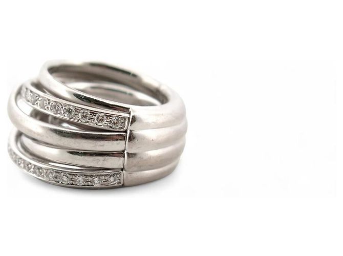 de Grisogono NEUER GRISOGONO ALLEGRA RING 18K WEISSGOLD 32G T48 2CT DIAMANTEN RING Silber - Ansicht 3