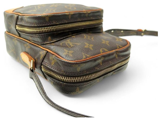 VINTAGE SAC A MAIN LOUIS VUITTON SACOCHE AMAZONE M45236 TOILE MONOGRAM BAG Marron - vue 4