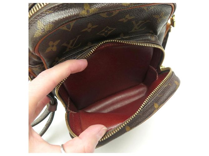 VINTAGE SAC A MAIN LOUIS VUITTON SACOCHE AMAZONE M45236 TOILE MONOGRAM BAG Marron - vue 8