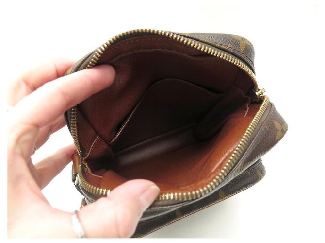 VINTAGE SAC A MAIN LOUIS VUITTON SACOCHE AMAZONE M45236 TOILE MONOGRAM BAG Marron - vue 9