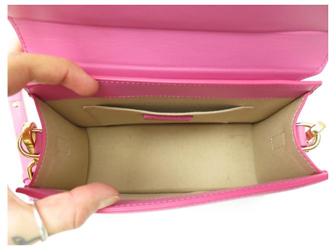 BORSA JACQUEMUS LE GRAND CHIQUITO GM IN PELLE ROSA CON TRACOLLA - vista 10