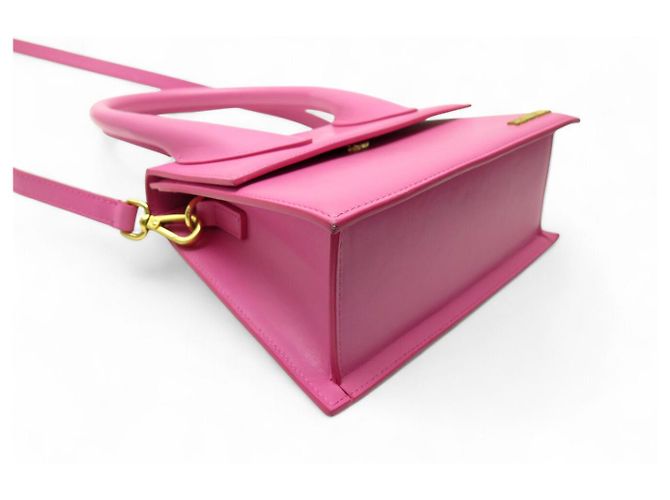 BORSA JACQUEMUS LE GRAND CHIQUITO GM IN PELLE ROSA CON TRACOLLA - vista 3
