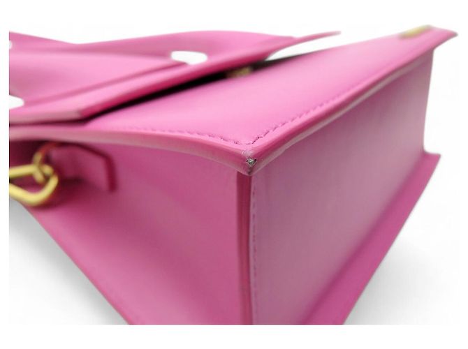 BORSA JACQUEMUS LE GRAND CHIQUITO GM IN PELLE ROSA CON TRACOLLA - vista 4